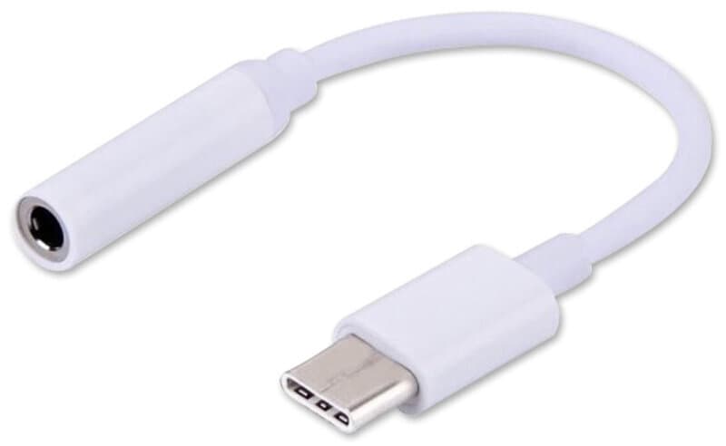 Adapter-USB-Typ-C-Jack-3.5mm-SAVIO-AK-35-Bialy-front